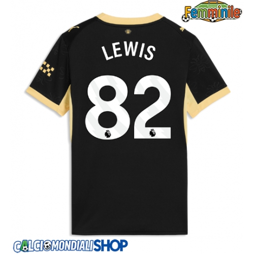 Maglie da calcio Manchester City Rico Lewis #82 Seconda Maglia Femminile 2026-27 Manica Corta